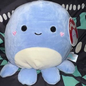 Squishmallows Violet the Octopus 8" Heart Cheeks Valentines